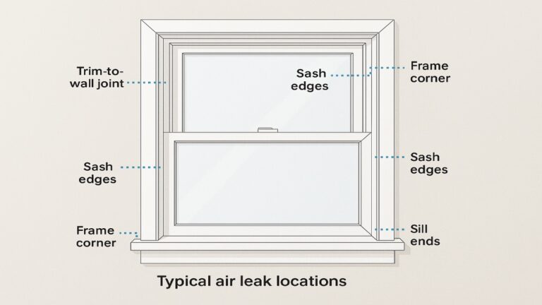 Seal Air Leaks Around Windows for Lower Energy Bills