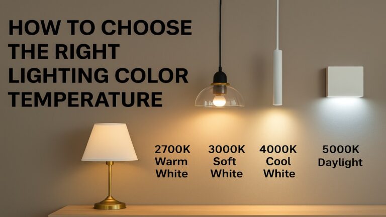 How to Choose the Right Lighting Color Temperature