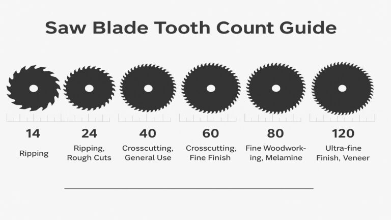 Saw Blade Tooth Count Guide