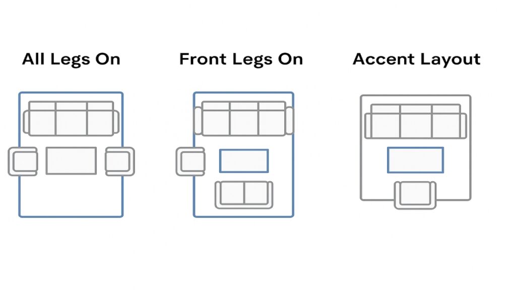 rug layouts diagram